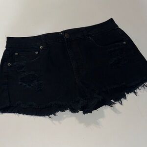 American Eagle Black‎ Denim Shorts